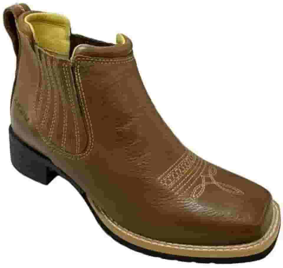 Botina Zebu Original Linha Nogueira Feminina Ref. 71115 SF Areia