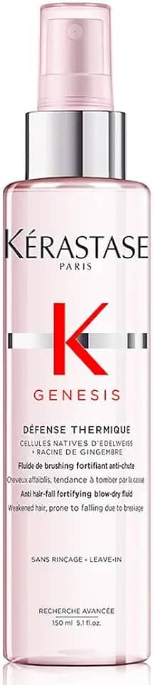 Kérastase Spray Genesis Spray Défense Thermique, Cabelos com queda, Prevenção da queda, Flor de Edelweiss, Raiz de gengibre, Xylose, 150 ml