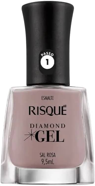 Risqué Esmalte Diamond Gel Sal Rosa Cremoso 9 5 Ml