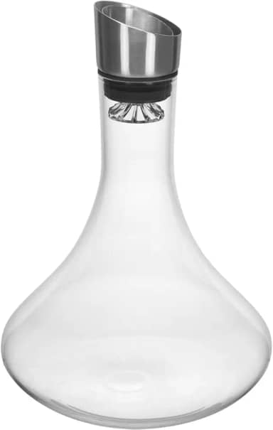 DECANTER VINHO HOME&CO C/TAMPA AERADORA EM INOX ECO CRYSTAL 1,5L 29x19x19cm TRANSPARENTE