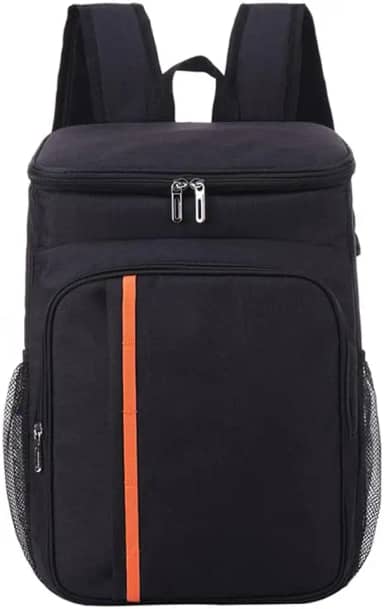 Mochila Térmica 24h Impermeável com Manta Térmica, Compartimentos Separados, Alças Ergonômicas, Capacidade 23L – Ideal para Praia, Piqueniques e Viagens (Preto Ônix)