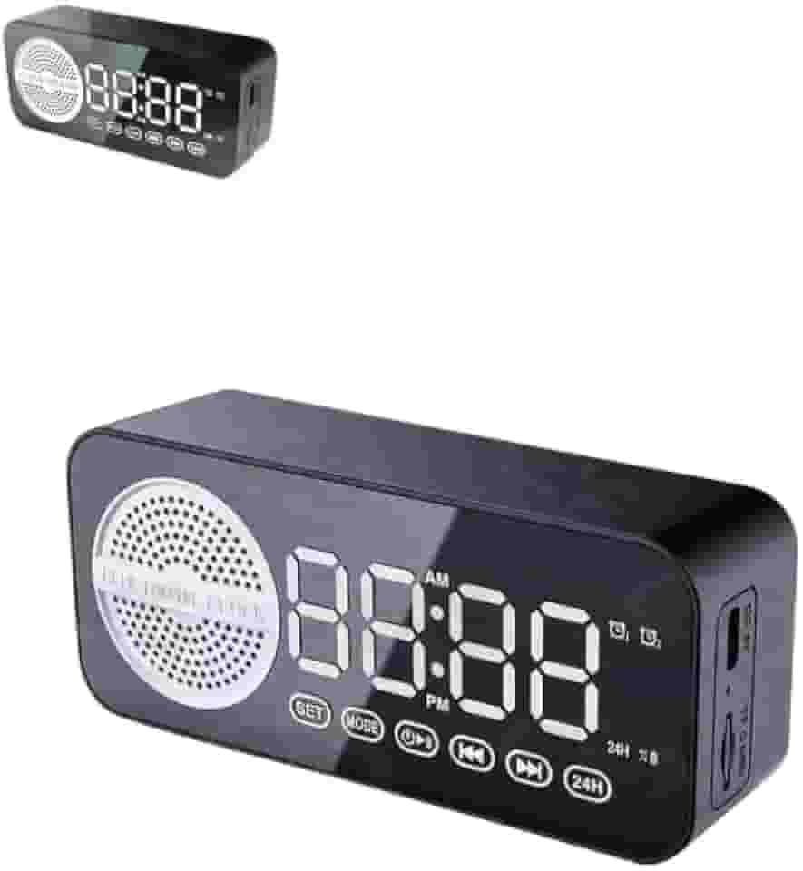Mini Caixa de Som Bluetooth Com Relógio Despertador, AD-520