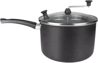 Panelas Pipoqueira Top Faz Pipoca Doce e Sal Oferta (Preto Craqueado)