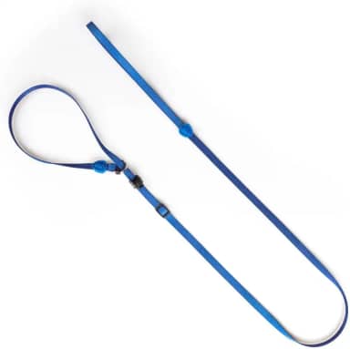 FreeFaro - Guia Unificada 2M Total Blue | 2 em 1 (Guia e Coleira), Poliéster Flexível e Resistente, Acabamento em Couro Sintético, Ajustável – Tamanho Único - Azul