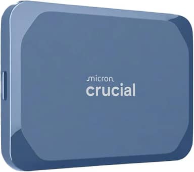 Crucial SSD portátil X10 de 1 TB, até 2.100 MB/s, USB 3.2 USB-C, unidade de estado sólido externa, compatível com Windows, Mac e Android, armazenamento durável para jogos, fotos e arquivos, azul