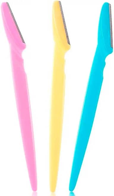 3 Navalha para sobrancelhas e rosto super afiada