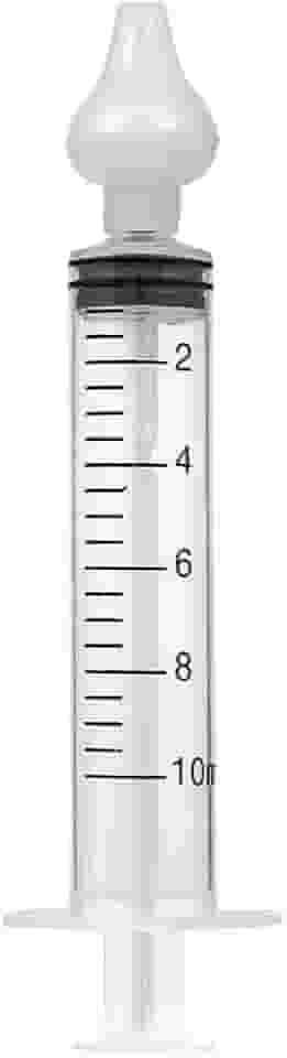 Seringa 10ml Para Lavagem Nasal Higienização do Nariz + Bico de Silicone