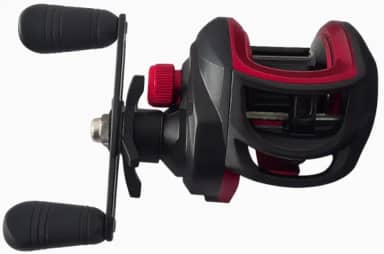 Albema Carretilha Anti Cabeleira 19 Rolamentos Freio Magnético 7:2:1 Vermelha para Pesca de Arremesso e Iscas Artificiais