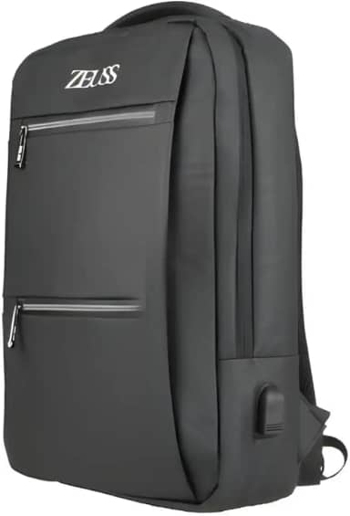 Mochila USB Executiva Zeuss para Notebook 15.6' Impermeável e Antifurto Vários Compartimentos Alças Ergonômicas Ideal para Trabalho, Viagem, Faculdade e Escritório
