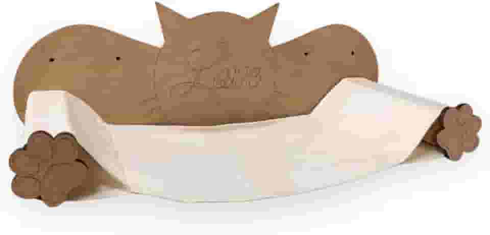 BOXFAN Rede Suspensa De Gatos Cama Pet Descanso Parede Janela Mdf Redinha Gato Caminha Anti Stress