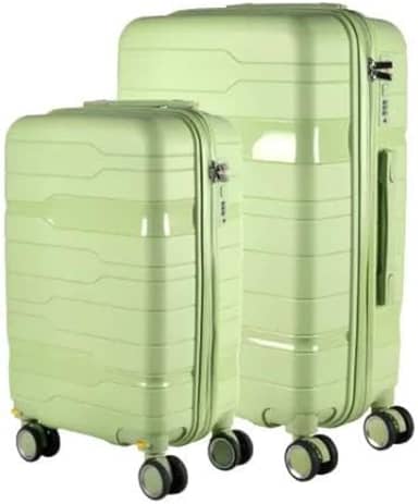 Conjunto Mala 23KG + Mala 10KG Polipropileno Inquebrável Tóquio (Verde)