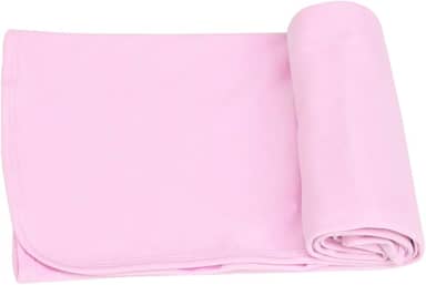 Manta Cueiro para Bebê em Malha 100% Algodão – Hipoalergênico, Macio e Respirável – Tamanho 80x90cm para Enxoval e Saída Maternidade (Rosa Bebê)