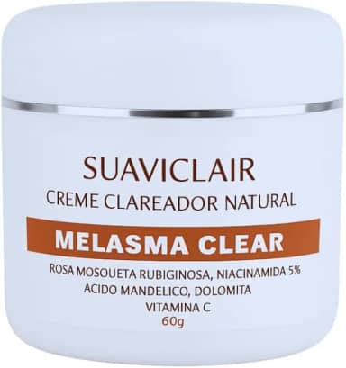 SUAVICLAIR MELASMA CLEAR 60G – SUAVICID NATURAL CREME CLAREADOR NATURAL DE MANCHAS E MELASMA