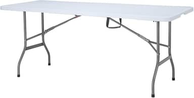 NTK, Mesa Dobrável 1,80m x 70cm em Polietileno Alta Densidade, para Camping e Eventos, Robust