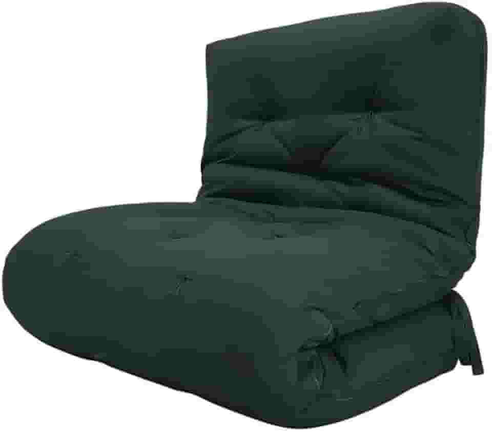 Futon Solteiro Dobrável Oriental Confort Plus Verde Militar