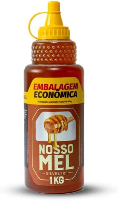 Melbras Mel de Abelhas Silvestre 1 kg — 100% Puro, SIF 81, Natural, Sem Glúten