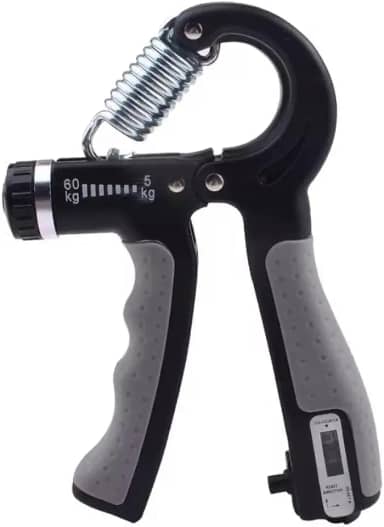 Hand Grip Exercitador de Mãos Ajustável 5–60kg – Com Contador, Portátil, Ergonômico e Ideal para Força e Reabilitação