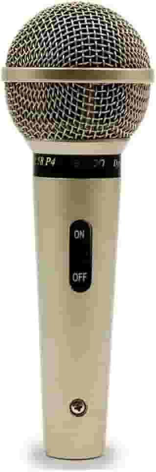 Microfone Profissional Com Fio Cardióide Champanhe, Leson, Sm58 P4, Natural