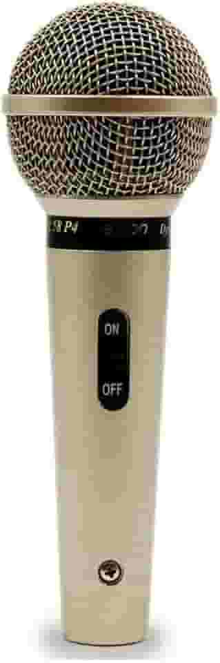 Microfone Profissional Com Fio Cardióide Champanhe, Leson, Sm58 P4, Natural