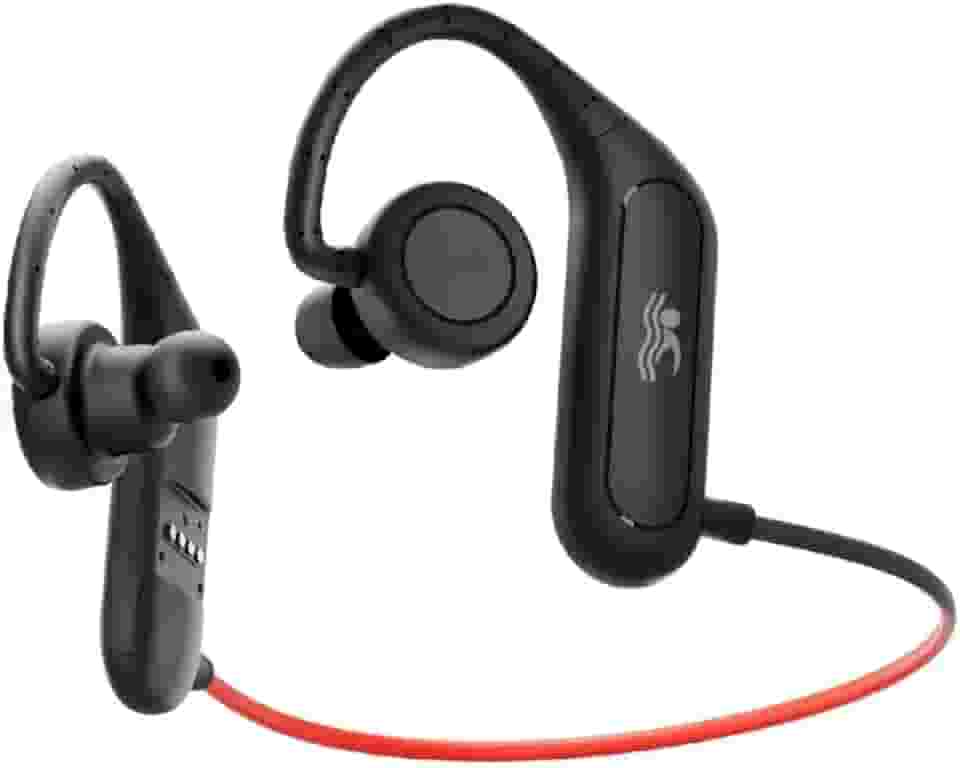 Fones de ouvido de natação IP68 à prova d'água com microfone, fones de ouvido intra-auriculares estéreo à prova de suor, fones de ouvido com cancelamento de ruído para treino de corrida na
