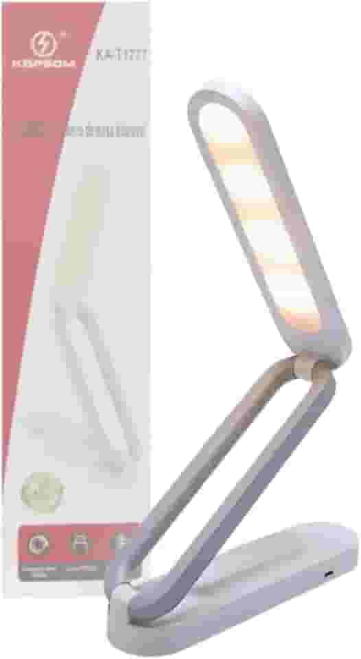 Luminária Dobrável Recarregável USB – LED Branco e Amarelo para Escritório e Leitura- Ideal Para Estudos