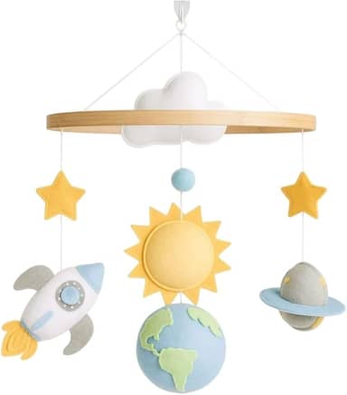 Berço Bebê Menino Planetas Foguete Astronauta Espaço Universo Produto Artesanal