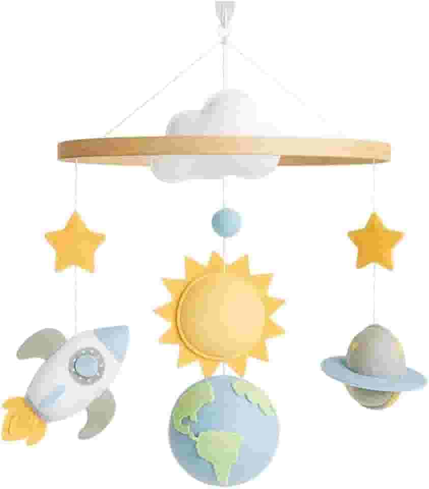 Berço Bebê Menino Planetas Foguete Astronauta Espaço Universo Produto Artesanal