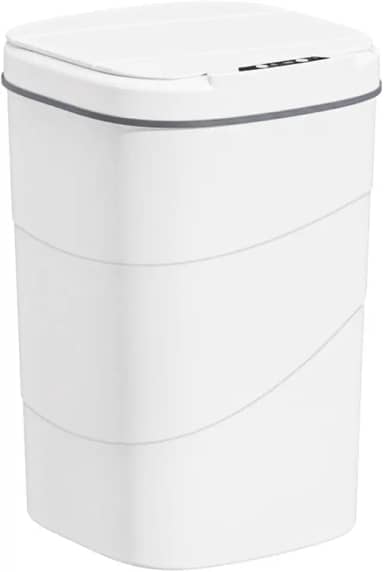 Lixeira Automática com Sensor 20L – 3 Modos Inteligentes de Abertura e Fechamento por Aproximação para Cozinha, Banheiro e Escritório (Branco-20L)