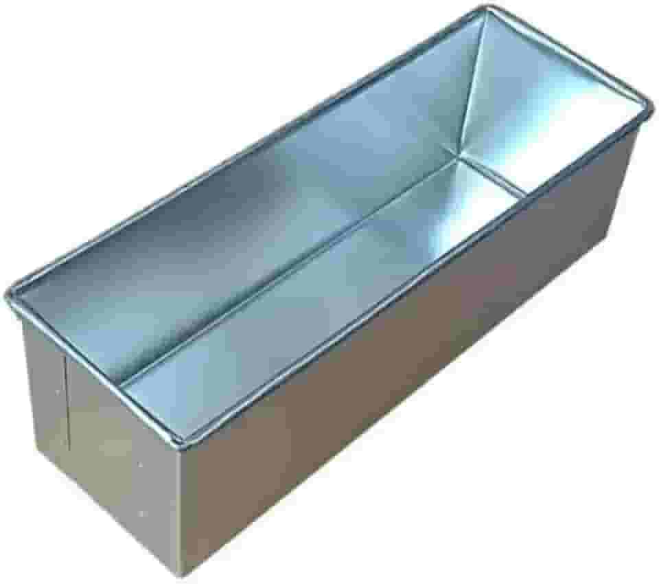 2 Formas P/Pão De Forma 500g Sem Tampa Alumínio 30x10x10cm