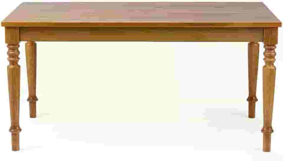 Mesa de Jantar 6 Lugares Madeira Maciça 160cm Amarílis Artemobili Mel