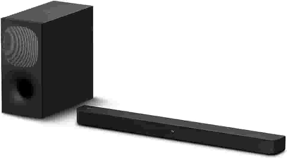 Sony Barra de som HT-S400 2.1ch com poderoso subwoofer sem fio, som surround frontal S-Force PRO e Dolby Digital, preto