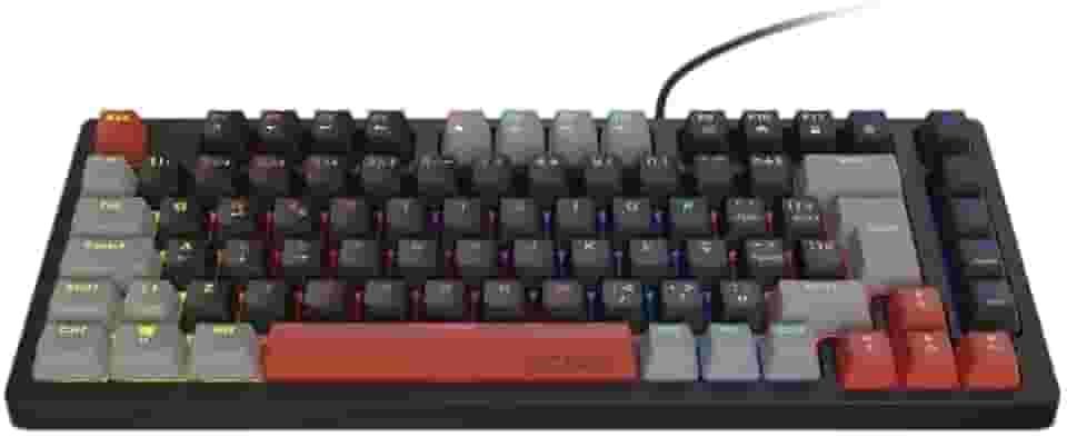 TECLADO MECANICO 75% PCYES KIRIN BLACK VULCAN - SWITCH BLUE - LED RAINBOW - PTKR75BL