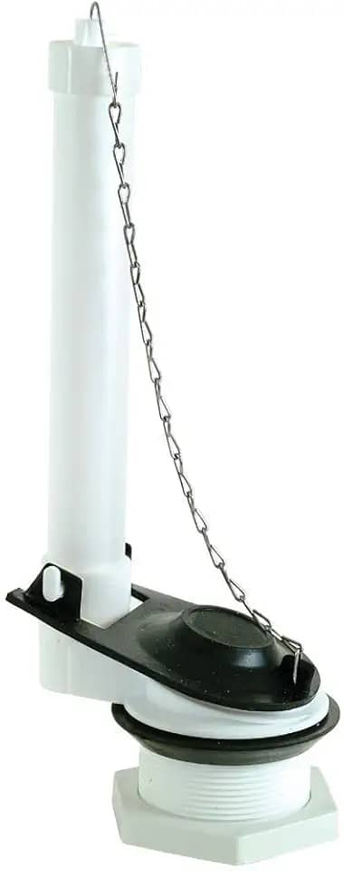 EZ-FLO 40053 Válvula de descarga de vaso sanitário universal para tanque, 8 x 10 x 26 cm, branca