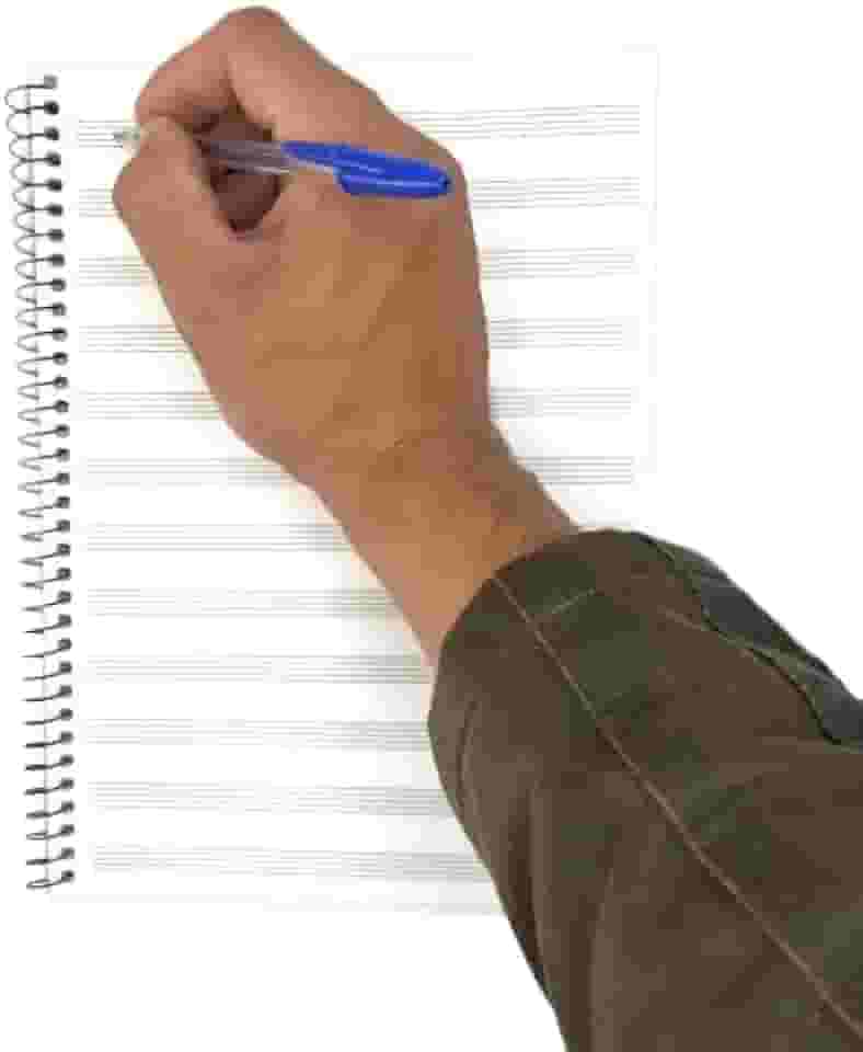 Caderno de Música grande Espiral 50 Folhas Pautadas Para Teoria Musical