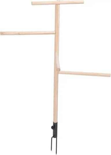 Poleiro de Frango Brinquedo Poleiros de Pássaro para Galinheiro de Madeira Suporte de Poleiro de Frango Com Plugue de Ferro à Terra Acessórios de Galinheiro