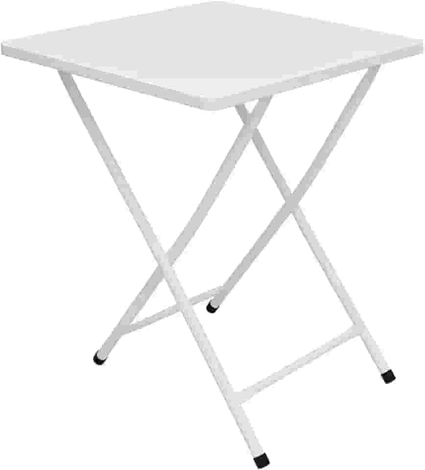 Mesa Dobrável De Bar Restaurante Cozinha Aço Ferro Branca
