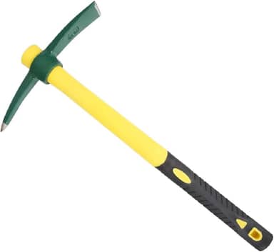 JANNO Picareta De 18 Polegadas, Picareta De Jardim Em Aço Forjado, Enxada De Enxada Premium Com Cabo De Fibra De Vidro, Ferramenta De Jardim Para Canteiros De Flores, Capina, Jardinagem, Afrouxamen