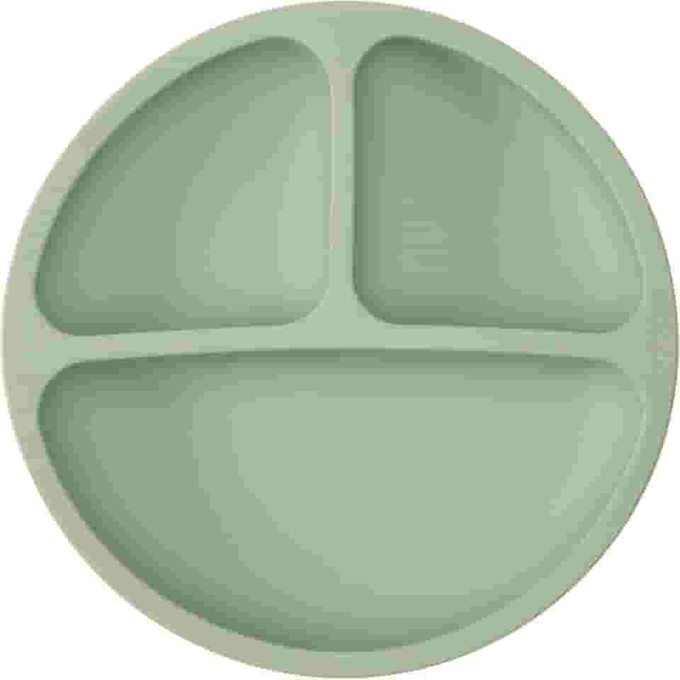 Buba Pratinho Em Silicone Com Ventosa Verde