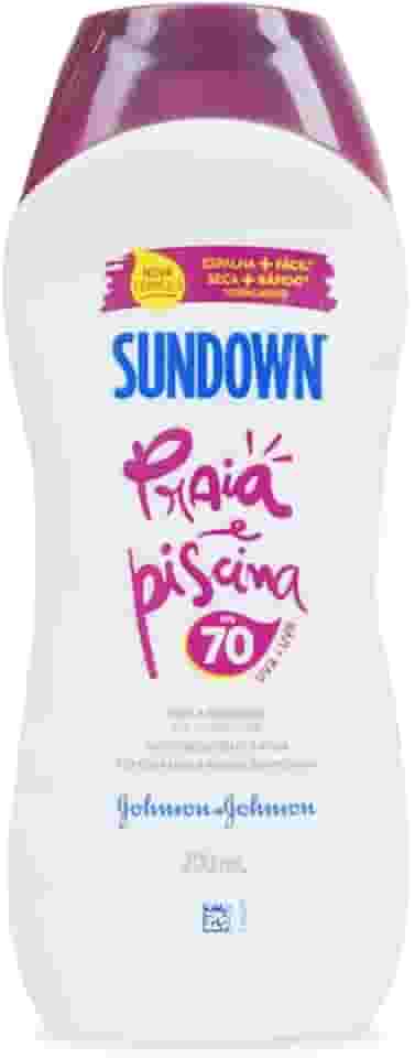 Protetor Solar Corpo e Rosto SUNDOWN® Praia e Piscina FPS 70, 200mL