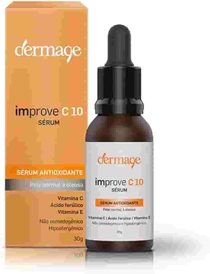 Improve C 10, Sérum Facial com Vitamina C 10%, Ácido Ferúlico e Vitamina E, Textura Oil Free, Rápida Absorção, Toque Seco, Ação Antioxidante,15g