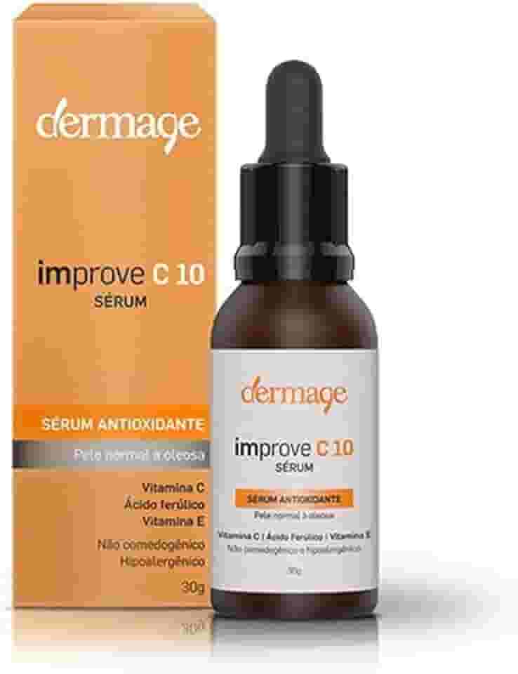 Improve C 10, Sérum Facial com Vitamina C 10%, Ácido Ferúlico e Vitamina E, Textura Oil Free, Rápida Absorção, Toque Seco, Ação Antioxidante,15g