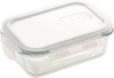 LYOR - Pote Hermético de Vidro Borossilicato Resistente a Calor com Tampa Plástica 370ml