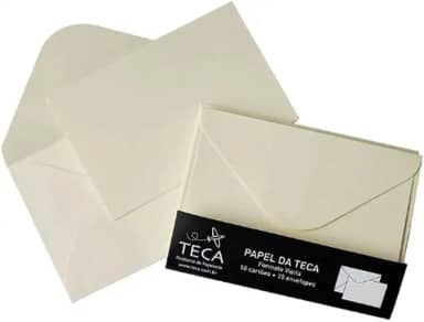 PAPEL DA TECA SOLO MARFIM VISITA, Teca, GU0182, Creme, pacote de 10