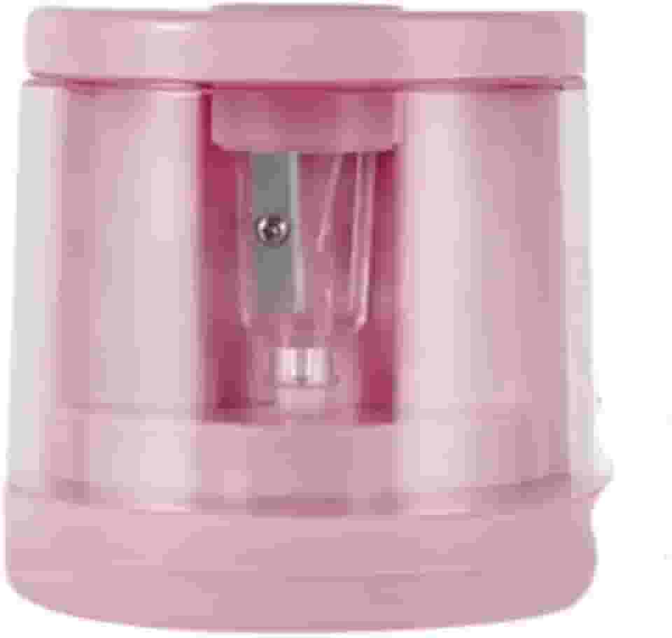 Apontador Elétrico a pilha, apontador de lápis, estudante, infantil, escritorio, professora, aluno - TYDA (ROSA)