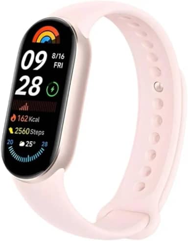 Relógio Mi Band 9 smart-band 9 (GLOBAL) Pulseira Inteligente, Tela AMOLED 1,62, Relógio inteligente, Fitness, Pulseira Impermeável,Suporte Para NFC, 150 Modos Esportivos (ROSÊ) (ROSA)
