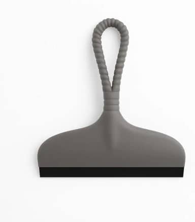 Rodo de Pia e Box Silicone com Cabo Flexível – Compacto, 17x16cm, Cinza – Limpa Vidros, Bancadas, Espelhos e Box de Banheiro – Prático e Resistente