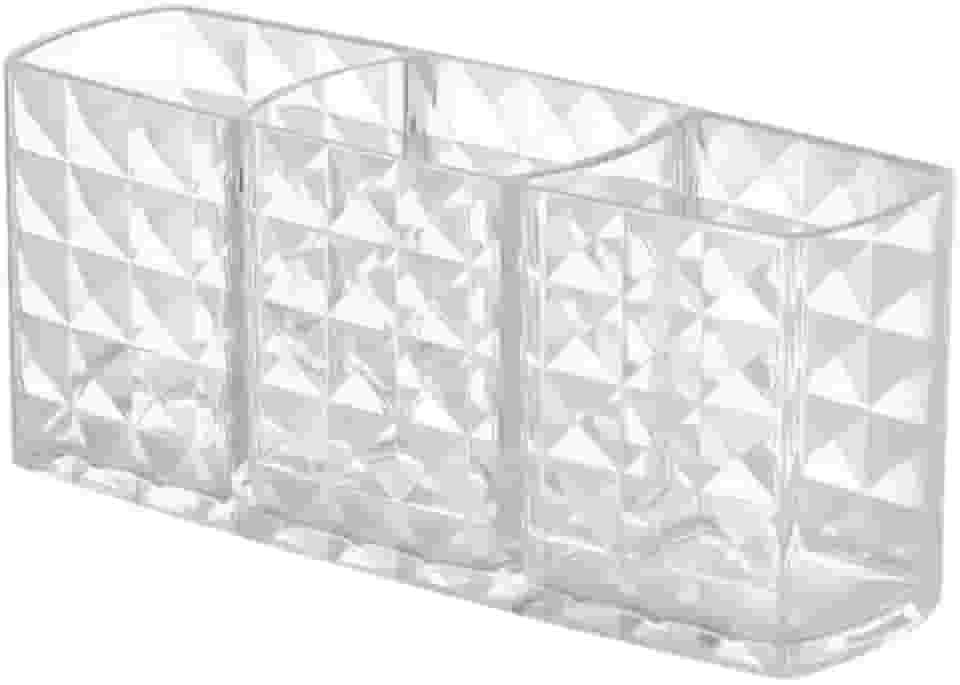 Porta Pincel Diamante Organizador Acrílico Maquiagem