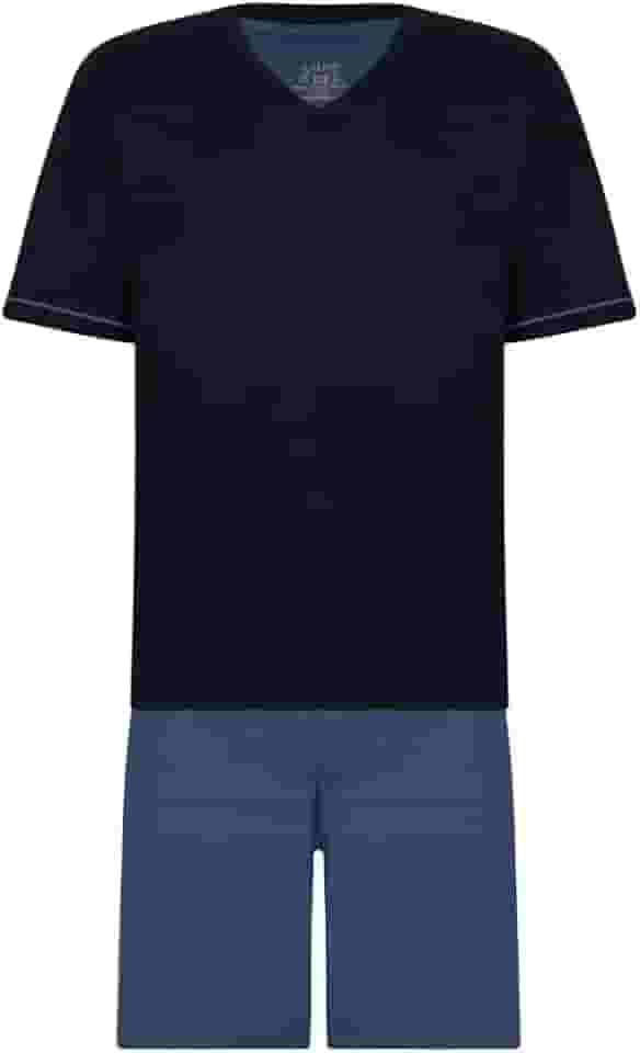 Conjunto de pijama Curto com Gola V LupoMeninos