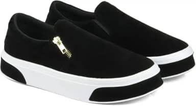 Slip On Feminino em Camurça Com Solado Antiderrapante Tênis Casual Conforto 503-GG