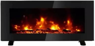 Lareira Elétrica Parede, Bancada e Piso Com Controle 98cm x 46cm 127V